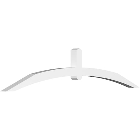 Ekena Millwork Archdale Architectural Grade PVC Gable Bracket, 96"W x 20"H x 4"D x 4"F, 5/12 Pitch GBP096X20X0404ARC00